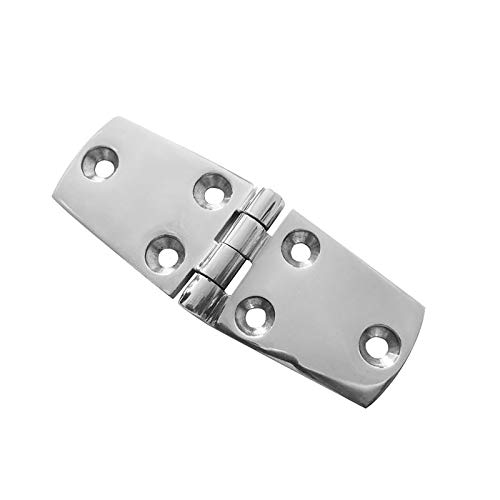 JIBVUADYNYSC Anschlüsse für Stoßscharniere Flaches Scharnierlager Scharnier polierte Hardware stilles Scharnier für Wohnmöbel (Farbe : Silver, Size : 10.2x3.8cm) Cover