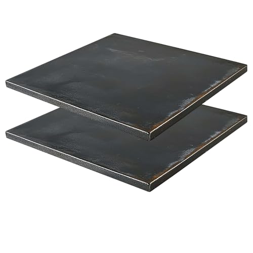 YLJNGUS Steel Plate 8 x 8 x 1/8 inch 2PCS A36 Hot Rolled