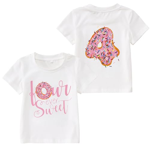 Birthday Girl Sweet Donut Tee for Toddlers