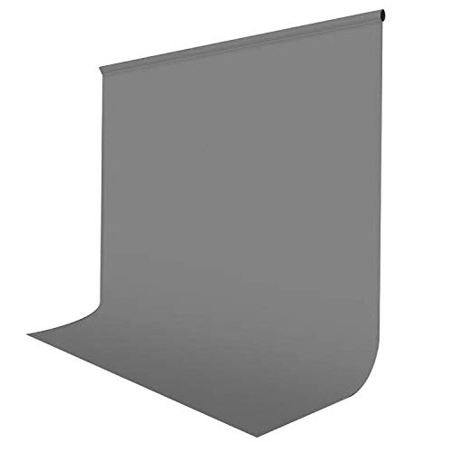 Julius Studio 10 x 16 ft. Gray Background Screen Photo Video Studio Soft Fabric Backdrop, Pure Gray Muslin for Portrait Photography Photo Studio, JSAG486