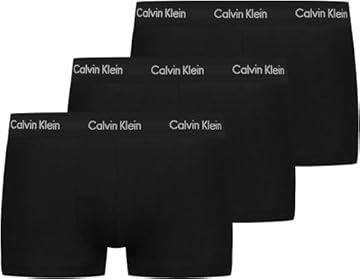 Calvin Klein Uomo Pantaloncini Boxer Vita Bassa Confezione da 3 Intimo, Nero (Black W. Black WB), M