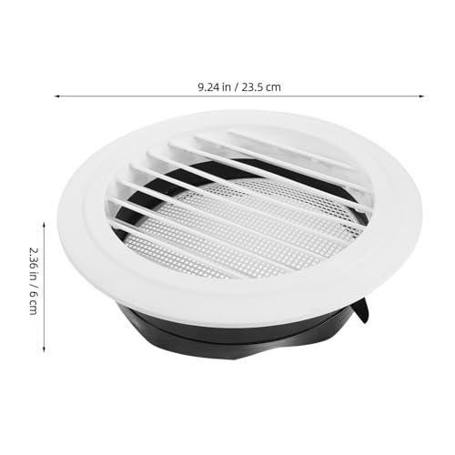 Rejilla de ventilación redonda de ABS 184 mm con malla integrada 3