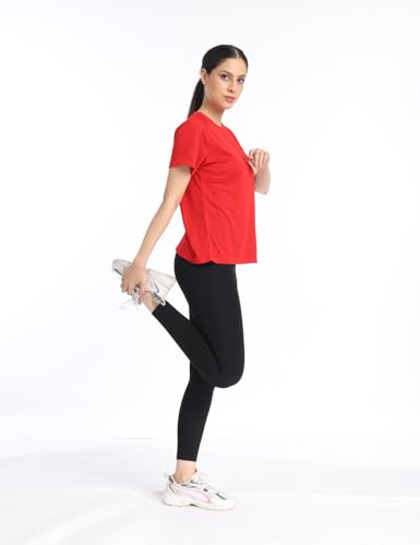 Image of Pump'd Women's Half Sleeve T-Shirt - Athleisure Women's s Fashion Workout Top for Women & Girls | Lightweight Activewear for Running, Sports & Gym - Lightweight, Anti-Odor, Dry Tech, Ultra Soft Seams