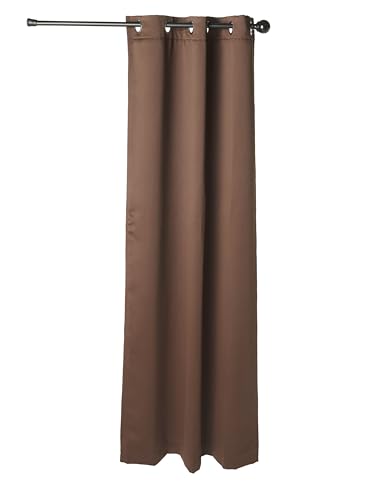 Image of NICETOWN High-End Thermal Curtains, Full Blackout Cold Reducing Curtains 84 Inches Long for Dining Room, Soundproof Window Treatment Drapes for Living Room, Coffee Brown, 42 inch Wide Per Panel, 2 Panels