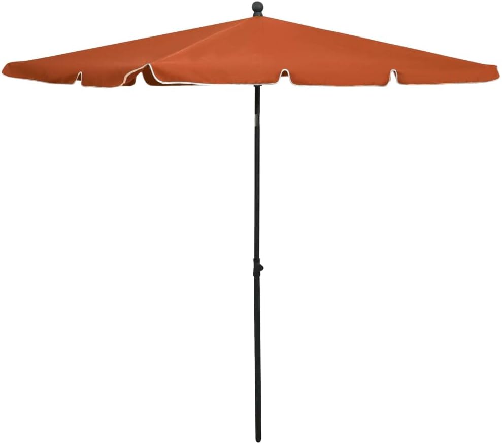 Garden Parasol with Pole Outdoor Market Patio Umbrella - Shade 82.7"x55.1"