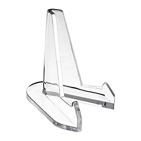 Lintat Acrylic Coin Display Holder Book Display Stand Transparent Multifunctional Storage Rack for Display Air Tite Coins Pocket Watches Challenge Medals Photos Cover