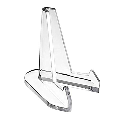 Urisgo Münzenhalter, Kartenständer Tellerständer Plastik Staffeleien Acryl Ausstellungsständer Aufsteller Ständer für Präsentation von Münze, DVD, Bild Cover