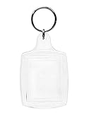 Acrylic Photo Snap-in Key Chain - 1 3/8 X 1 3/4