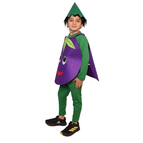 Image of Kaku Fancy Dresses Fruit and Vegetable Costume Paper Cutout with Cap For Kids | Healthy Food Costume For Boys & Girls (Tracksuit Not Included)