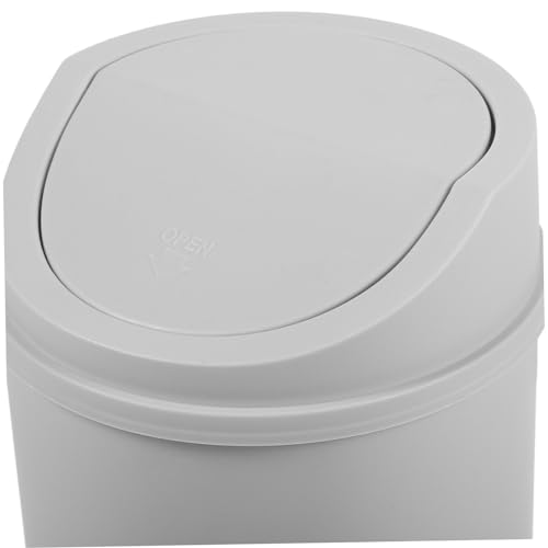 Image of Mini Swing Top Trash Can with Lid Compact Desktop Garbage Bin for Office Home Dorm Mini Waste Basket for Cleanliness and Organization Versatile Adorable Design