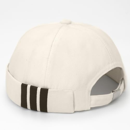 Image of Dome Brimless Hats for Women Men Beanie Docker Cap Sailor Skull Cap