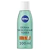 NIVEA Derma Skin Clear Toner (200ml), Cleansing and Hydrating Toner, Salicylic Acid Toner Enriched with Niacinamide to Rebalance The Skin and Remove Impurities, White, 1.0 count