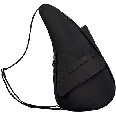 AmeriBag 17 Microfiber Healthy Back Bag Ergonomic Crossbody Sling for Everyday Use, Travel & Walking Comfort