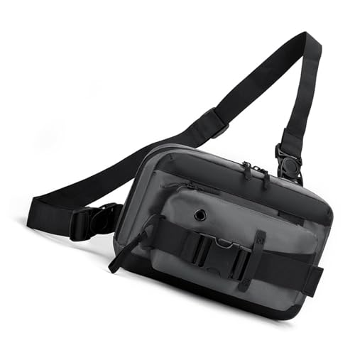 Sac à bandoulière pour homme aux finitions soignées et design gris épuré