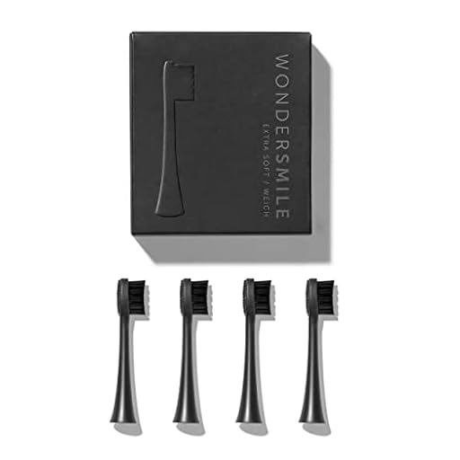 Wondersmile Juego de 4 cepillos dentales sónicos de repuesto - Cabezales para cepillos dentales sónicos Wondersmile (Soft, Ultimate Black) | Ya disponible en tu tienda friki favorita! En mundofriki.es! Wondersmile Juego de 4 cepillos dentales sónicos de repuesto - Cabezales para cepillos dentales sónicos Wondersmile (Soft, Ultimate Black) | Ya disponible en tu tienda friki favorita! En mundofriki.es!
