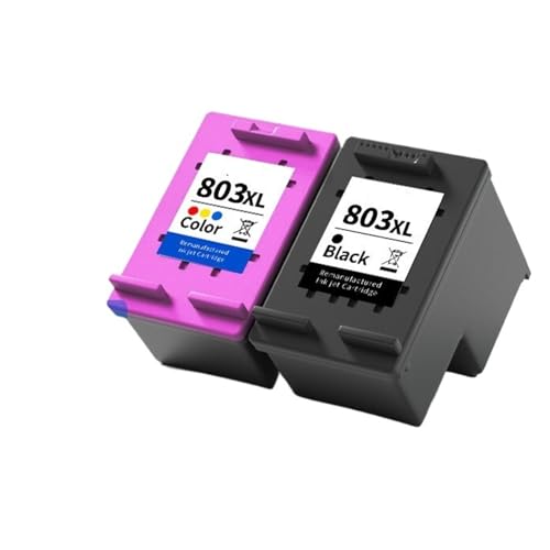 Cartouches d'encre 803XL haute capacité pour imprimante HP 2131 noir et couleur