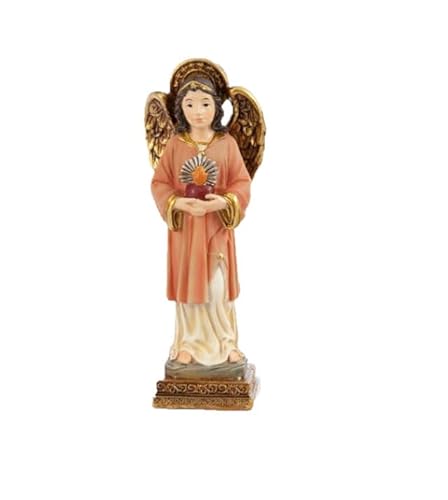 DRW Figura Arcángel de 11 cm Resina en Caja PVC con la Historia (San Chamuel)