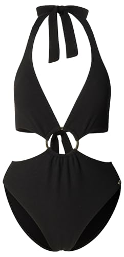 Maillot de Bain Femme Pepe Jeans Solid Ha Monopièce Uni Bleu Noir