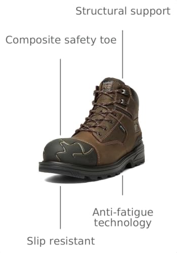 Image of Timberland PRO Magnitude, Men's, Comp Toe, EH, WP, PR, Slip Resistant, 6 Inch, Work Boot