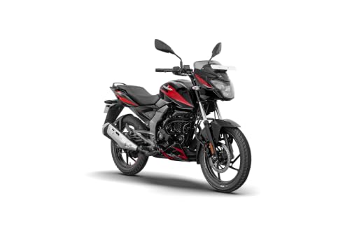 Image of Bajaj Pulsar 125 Single Seat Ebony Black Red Decal Ex-Showroom Booking