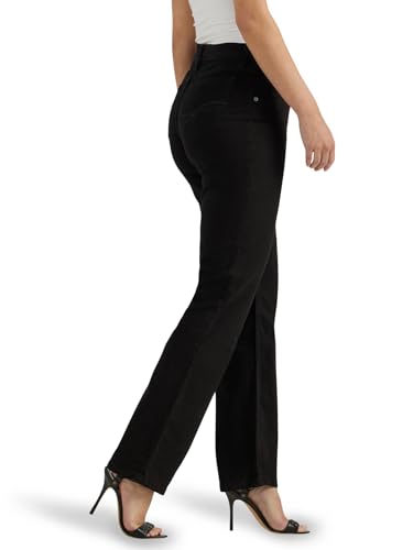 Riders by Lee Indigo Women's Classic Fit Straight Leg Jean, Black, 10 Petite2
