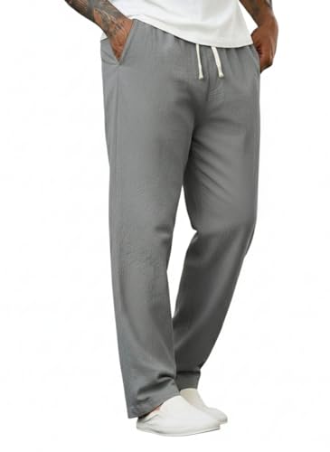 GURIK Cotton Linen Pants for Men's| Trendy Trouser for Mens| Styl...