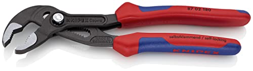 Image of KNIPEX Cobra Water Pump Pliers (Comfort Grip, Red and Blue, 180 mm)