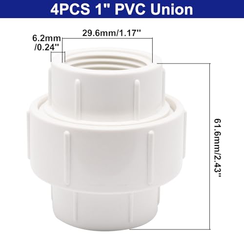 Tuerca unión PVC 1 8 Imagen adicional