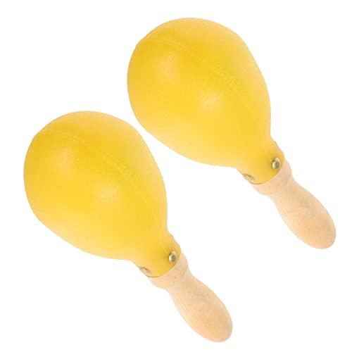 ERINGOGO 10Pcs Maracas Instrumento de Percuss?o de Madeira para Adultos/Crian?as Shakers Instrumento