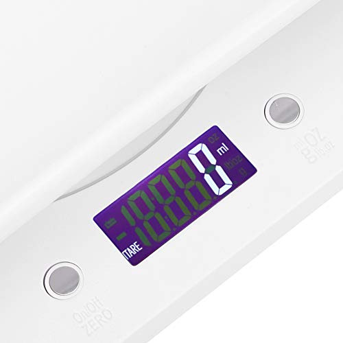 A Sixx Multi-Function Baby Scale - 10Kg/1G Digital Small Pet Weight Scale With G/Ml/Oz/Lb.oz To Measure Babies/Pets, White #TOP7