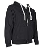True Face Classic Men’s Hoodie | Comfortable Zip-Up Hooded Top | Long Sleeve Jacket with Ribbed Cuff | Hoodies are Ideal Weekend Wear Black - With White Cord XXL #2