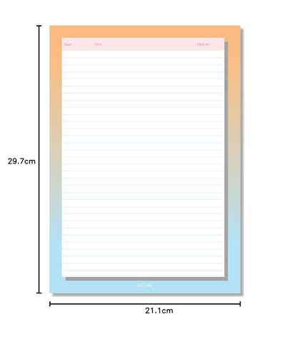 Image of Premium A4 Project Papers I One Side Ruled I For Projects, Assignments,Holiday homework,Notes- Pack of 80 (Gradient)
