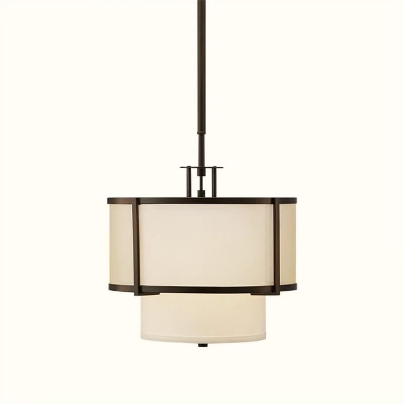Lampe suspendue en tissu LED luminaire artistique chambre et étude
