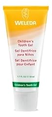WELEDA Bio Kinder Zahngel – vegane Naturkosmetik Zahnpasta ohne Fluoride zur Zahnpflege von Milchzähnen & Zahnfleisch von Kleinkindern & Babys. Fluoridfreie Zahnreme zum Schutz vor Karies (1x 50ml)