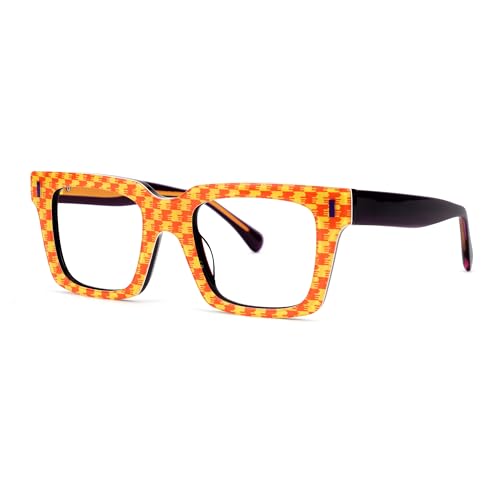 Image of Zeelool Blue Blocking Glasses for Women Chic Fashion Rectangle Eyeglasses Frames Full Eyewear Glasses Anti UV