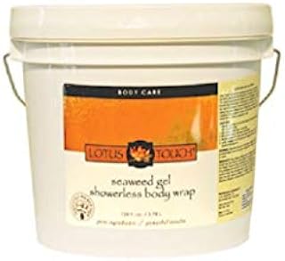 Seaweed Gel Showerless Body Wrap by Lotus Touch - Sea Kelp & Klamath Blue-Green Algae to Hydrate & Detoxify - Aloe Vera Oil, Vitamin E & Lavender - Excellent Results With or Without a Wrap - 1 Gallon