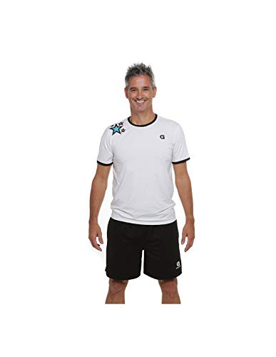 A40GRADOS Camiseta Padel Hombre Cass Blanca (S)
