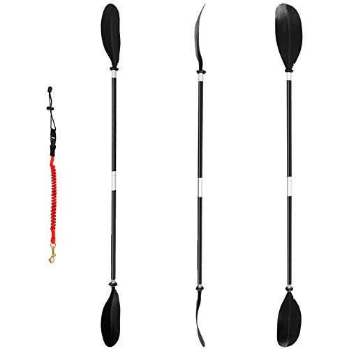 Galapagoz Performance Lightweight Kayak Paddle with Wing Blade for Kayaking Boating Water Sport USA