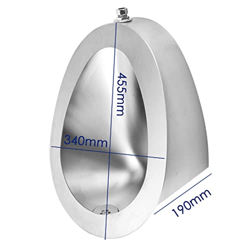 LYDZUSDP Stainless Steel Integrated Men's Urinals,Wall-Mounted Vertical Toilets Induction Drainage Public Toilet,Suitable for Use in Schools,Hospitals,Hotels(A)