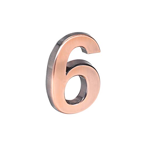 Numéro 6 de maison autocollant pour identifier une boîte aux lettres