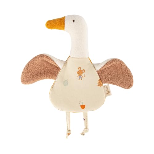 Mouchoir en forme d'oie sigibaby doudou plat en coton pour bébé