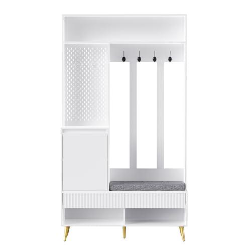 Mueble de entrada multifuncional para ordenar el vestíbulo 7