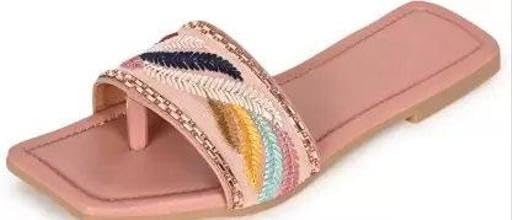Image of Rehan Traders Stylish Women Pvc Flat Slim Sandals| Comfortable, Lightweight, Anti Slip|SL 26