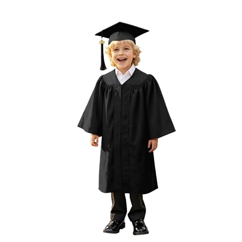 Image of Kindergarten 2025 Graduation Cap and Gown Tassel Sets with Charm 2PCS Graduations Stoles for Kids Grad Party Clothes