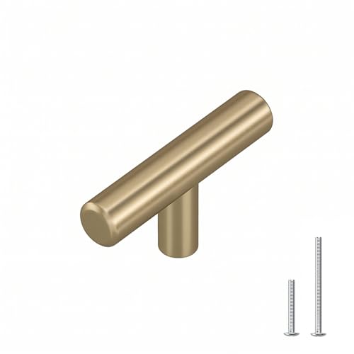 Image of homdiy 25Pack Single Hole Knobs Cabinet Handles Champagne Bronze Kitchen Cabinet Pulls Drawer Pulls for Dresser Drawers