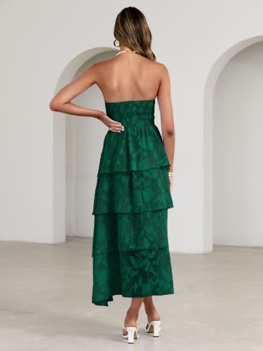 Image of Simplee Womens Maxi Boho Floral Strpless Wedding Guest Beach Long Dress