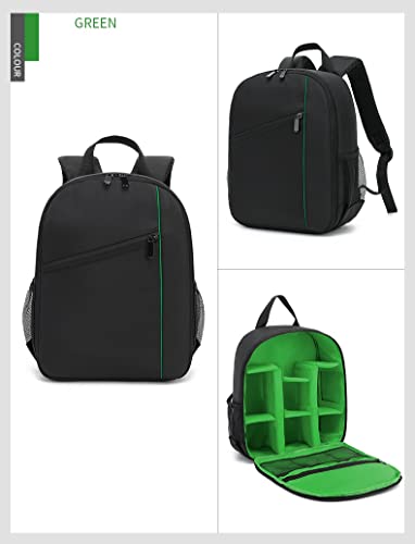 winvin Digital DSLR Camera Waterproof Sling Backpack Shoulder Bag For Unisex Hiking Traveling (Green)