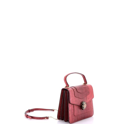 Bvlgari, Pre-Loved Serpenti Forever Top Handle Bag Karung Small, Red