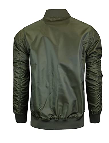 Image of SCREENSHOT Hip-Hop Urban NYC Fashion Bomber Jacket - Modern Outdoor Lightweight Streetwear Graffiti Print Zip Up Top (Large, S51114-Olive)