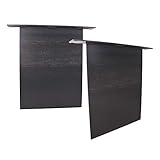 KTC Tec Stahlwange SWG55-k Tischuntergestell Tischgestell gerade Rohstahl Klarlack matt Industrielook (1 Paar)